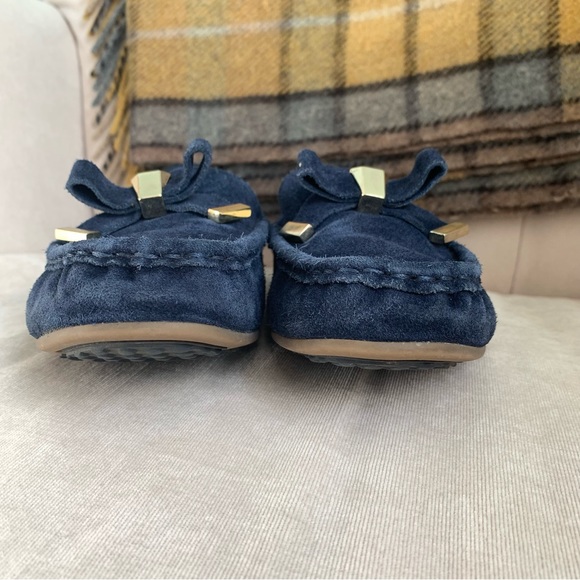 Navy Genuine Leather Loafer - Picture 2 of 8